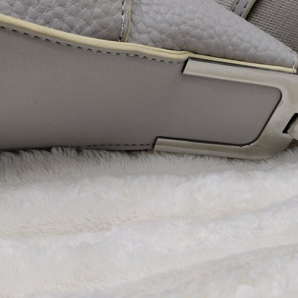 Calvin Klein Fay Convertible East/West Tote Bag in Dove Grey Vegan Leather - Picture 7 of 8